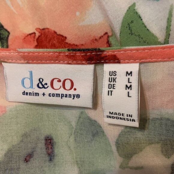 D&Co. Size Medium Oversized. Long Sleeve. Blouson with ties. B90. - Picture 6 of 6